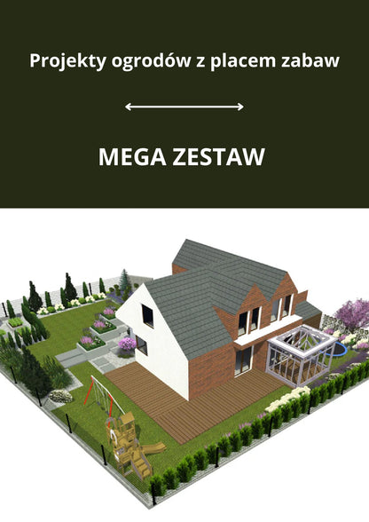 40+ projektów ogrodów z placem zabaw