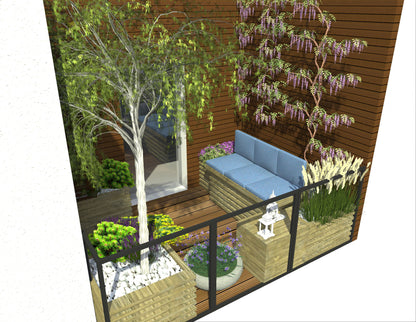 Projekt Ogrodu Balkon #2