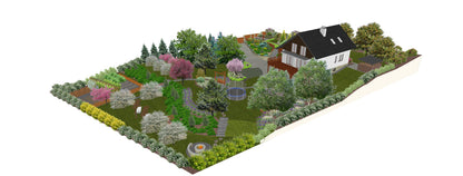 180+ projektów ogrodów przy domu jednorodzinnym