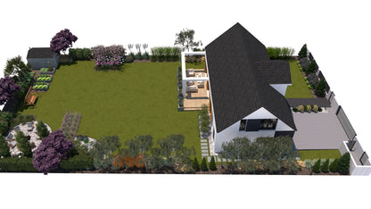 180+ projektów ogrodów z nasadzeniami przy płocie