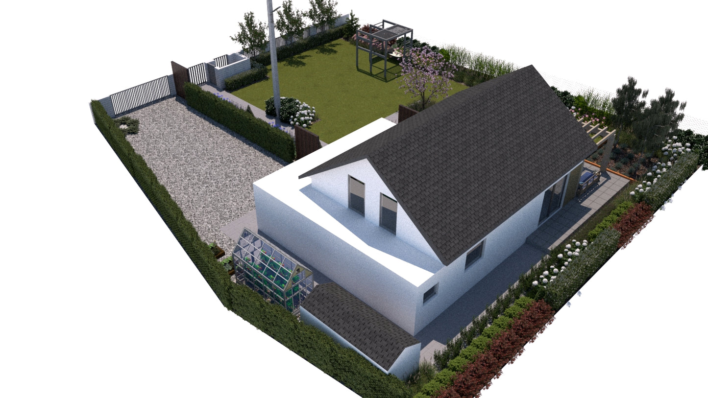 40+ projektów ogrodów z placem zabaw