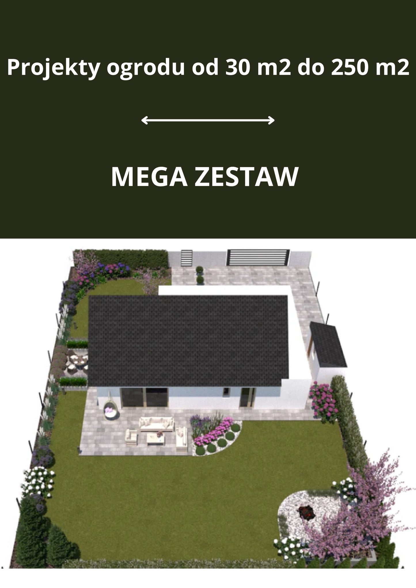 40+ projektów 30m2-250m2 - Mega Zestaw #1