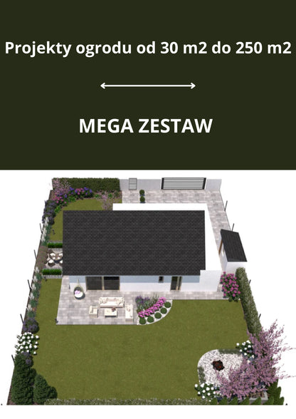 40+ projektów 30m2-250m2 - Mega Zestaw #1